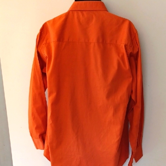 Lrg Wovens Orange Casual Button Down Shirt, XL - Picture 6 of 6
